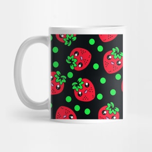 Stawberry Black Mug